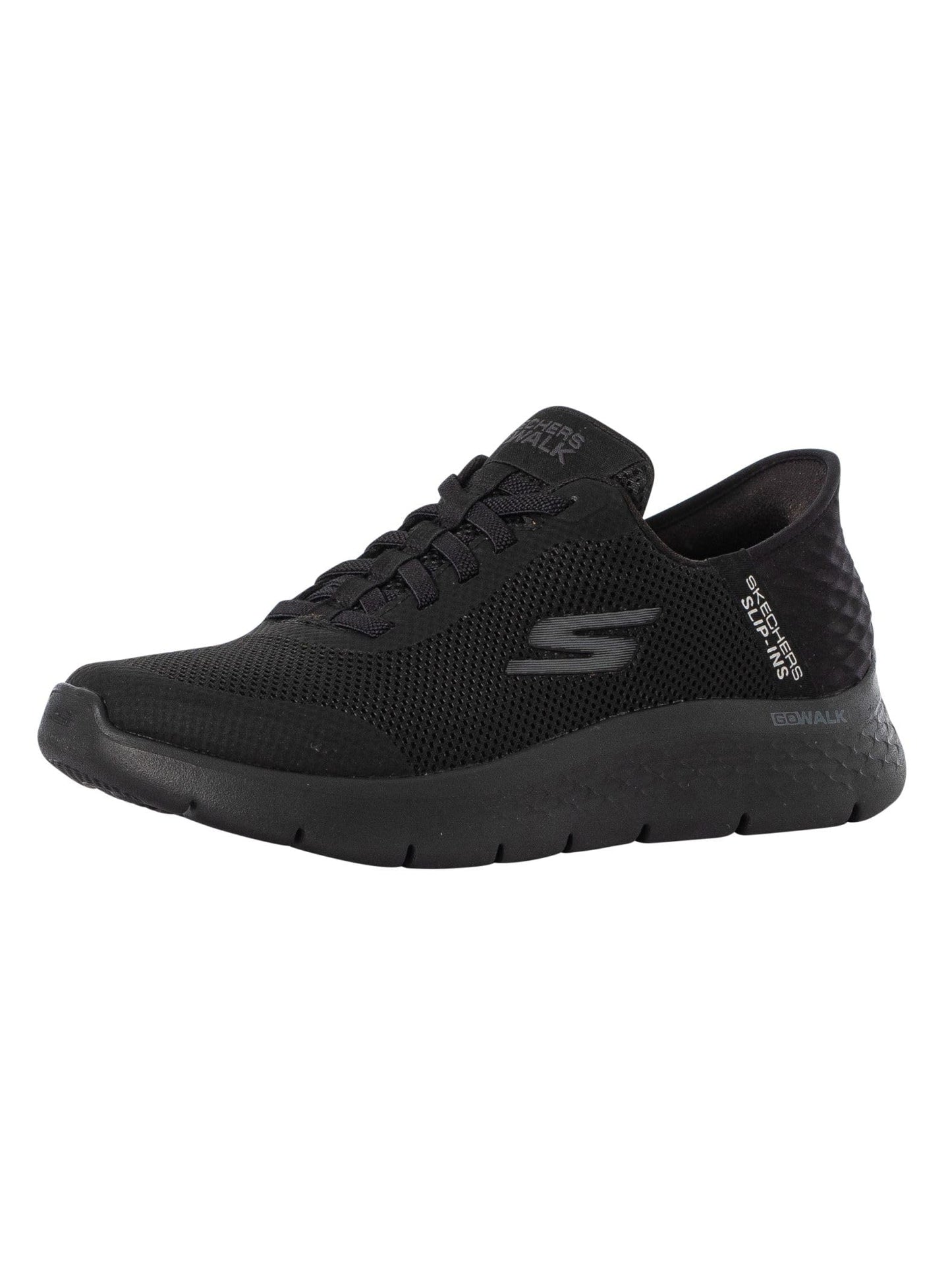 Skechers Men's Go Walk Flex Hands Free Slip-Ins Sneaker, Black/Black, 12