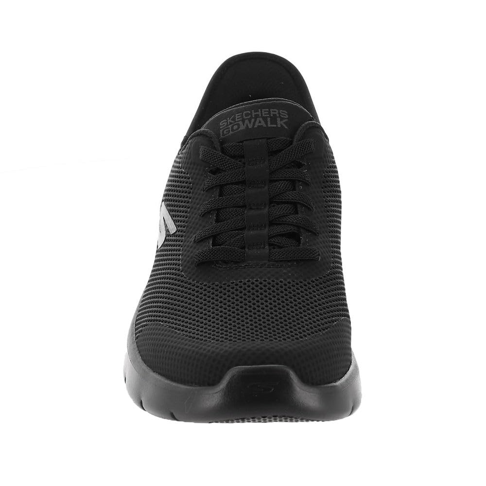 Skechers Men's Go Walk Flex Hands Free Slip-Ins Sneaker, Black/Black, 12