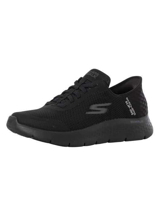 Skechers Men's Go Walk Flex Hands Free Slip-Ins Sneaker, Black/Black, 12